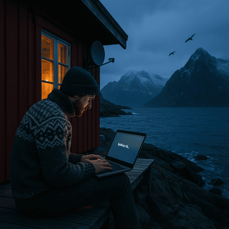 Greife aus dem Ausland auf norwegische Dienste zu
