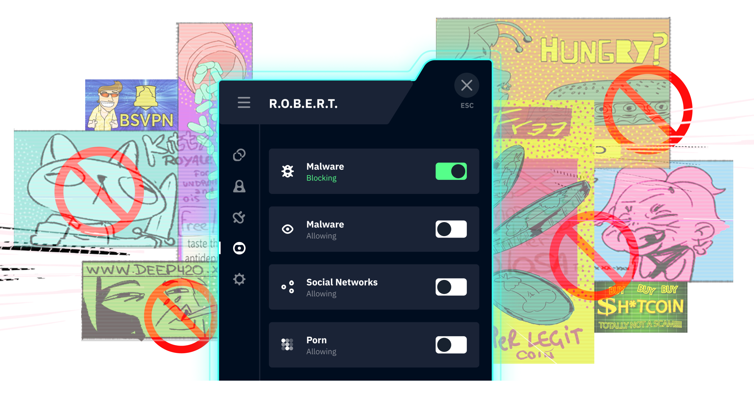 Блокируйте лишний контент